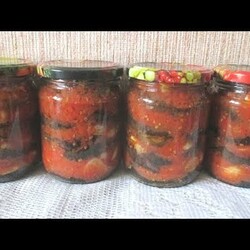 #БАКЛАЖАНЫ НА ЗИМУ в томатно-чесночном соусе