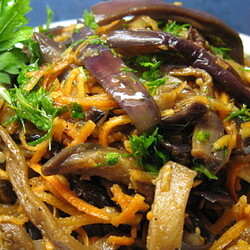 Баклажаны по корейски на зиму