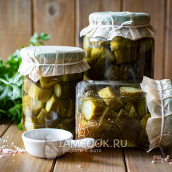 Маринованные огурцы по-фински (нарезанные) — рецепт с фото