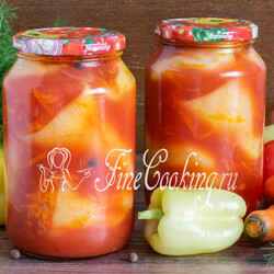Перец, фаршированный морковью, на зиму