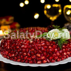 Салат Гранатовый браслет без свеклы - необыкновенно вкусная роскошь тысячи оттенков красного: рецепт с фото и видео