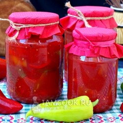 Лечо из перца и помидоров без уксуса — рецепт с фото