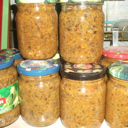 Икра грибная из свинушек в двух вариантах