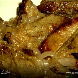 Сочная говяжья печёнка