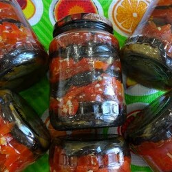 ЗИМНЯЯ ЗАКУСКА. БАКЛАЖАНЫ, ПЕРЕЦ И ТОМАТЫ С ЧЕСНОКОМ В МАСЛЕ