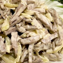 Салат «Елена» - деликатес для праздника всего из двух продуктов. Сочетание, которое вас удивит!