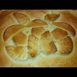 Постный пирог с капустой и грибами