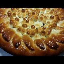 Постный пирог с яблочной начинкой. Очень вкусный!