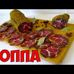 Коппа, вяленая свиная шея в домашних условиях - рецепт (Coppa, capocollo)