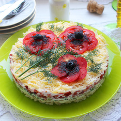 Салат "Красные маки"