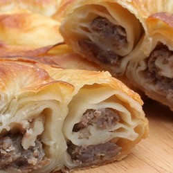 Рецепт пирога без теста с мясом