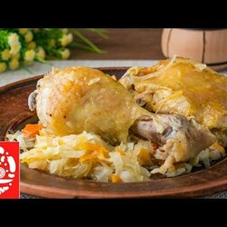Блюдо, которое всегда выручает! Курица с капустой в рукаве