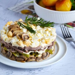 Салаты с говяжьим языком - 20 простых и очень вкусных рецептов