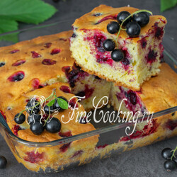 Пирог с черной смородиной