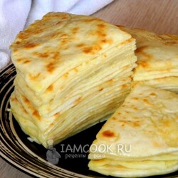 Хычины с сыром и картофелем — рецепт с фото