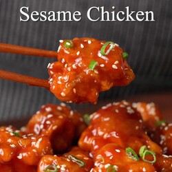 легкая курица с кунжутом