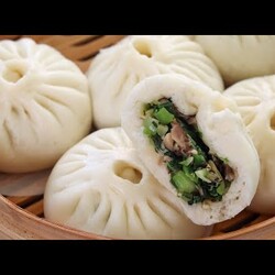 香菇菜包子  掌握这几点  个个白净松软不塌陷 Mushroom and Vegetable Steamed Buns