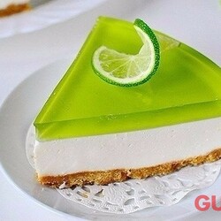 Желейный торт без выпечки с лаймовым вкусом