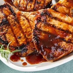 свиные отбивные с медом и чесноком