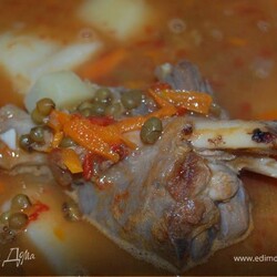 Шурпа узбекская с бараниной и машем., пошаговый рецепт на 0 ккал, фото, ингредиенты - Nata