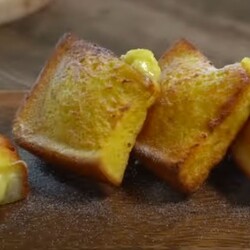 Французские тосты с заварным кремом~?! Приготовление заварного кремового хлеба с белым хлебом!