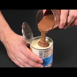 Kondensmilch mit geschmolzener Schokolade verquirlen! Sie werden staunen! 5-Minuten-Rezept