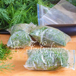 Как правильно заморозить укроп на зиму