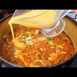 Вкусный суп, Простой и Быстрый рецепт! Такой суп съедают за раз и добавки просят.