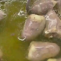 Салат куриных сердечек