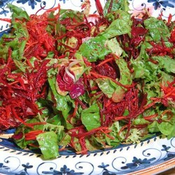 Как приготовить Салат «Ёршик» со свеклой, морковью и яблоком