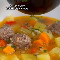 Дети всегда просят добавки Суп с фрикадельками Просто, быстро и очень вкусно
