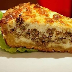 Вceгo 15 минyт: заливнoй мясной пирoг