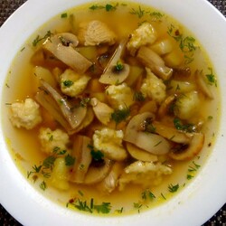 Грибной суп с галушками