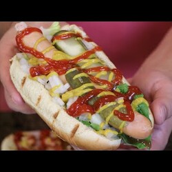 Готовим Американский ХОТ-ДОГ в домашних условиях!Семья будет в восторге Мукбанг с Дубалинками