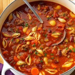 Macaroni Hamburger Soup Recipe, Beef Tomato Soup One Dollar Kitchen
