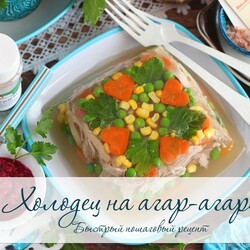 Холодец на агар-агаре. Рецепт приготовления с фото. Пропорции
