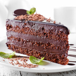 Шоколадный бисквитный торт