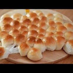 폭신 말랑 버블빵 만들기 (한입 쏙~부드러운 무반죽 빵, 틀없이!! Bubble Bread Recipe)