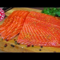 Как солить красную рыбу. Малосольная и очень вкусная рыба!