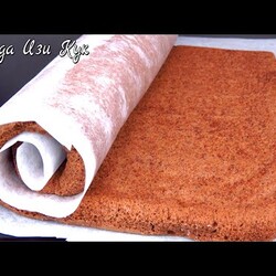 ШОКОЛАДНЫЙ БИСКВИТНЫЙ РУЛЕТ пышный воздушный НЕ ТРЕСКАЕТСЯ с насыщенным шоколадным вкусом ЛюдаИзиКук