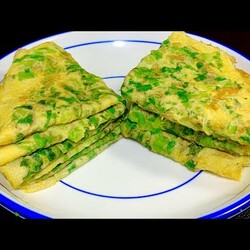 色澤金黃柔軟好吃的早餐生菜雞蛋餅，配料簡單，商用家用都可以！【阿朝哥美食】#雞蛋餅做法