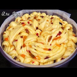 КРАСИВЫЙ Пасхальный пирог на сдобном творожном тесте Пасхальная выпечка, пирог краффин, Люда Изи Кук