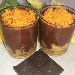 Воздушный шоколадно-апельсиновый десерт