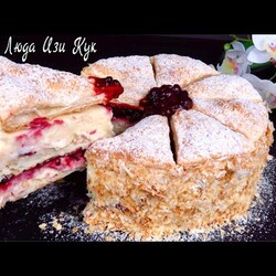Красивый торт Мильфей проще и вкуснее чем Наполеон Люда Изи Кук торт на праздник, выпечка тортов