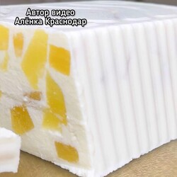 Нежный и лёгкий десерт из творога с ананасом