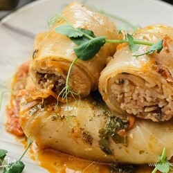 Как приготовить Постные голубцы с грибами