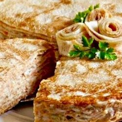 Изысканный закусочный блинный торт с селедочным паштетом: встретим Масленицу вкусно - новости Хибины.ru