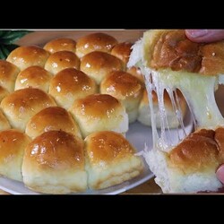 Пузырьковый хлеб (вас зацепит! Супер пушистый / без замеса). буханка