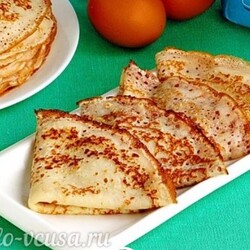 Блины на минералке