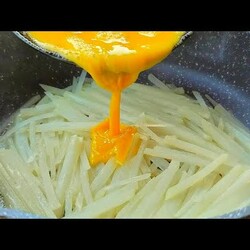 вкусным завтраком из двух картофелин и трех яиц